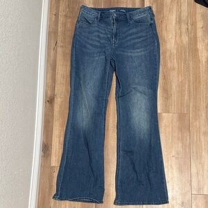 Old Navy Women's Flare Jeans in Deep Blue